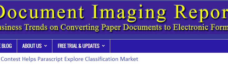 screenshot of Document Imaging Report