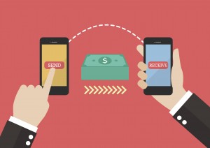 Transfer money by smart phone