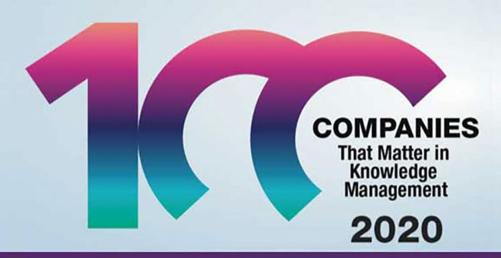 100 companies that matter in knowledge management 2020