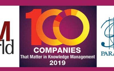 KMWorld Honors Parascript Knowledge Management Solutions in 2019
