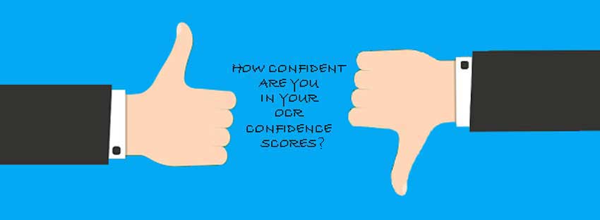 OCR confidence scores