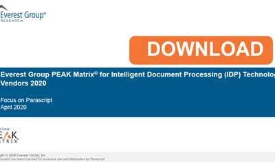 Intelligent Document Processing | Everest Group Assessment | DOWNLOAD