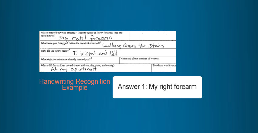 Handwriting Recognition Using FieldXpert.AI